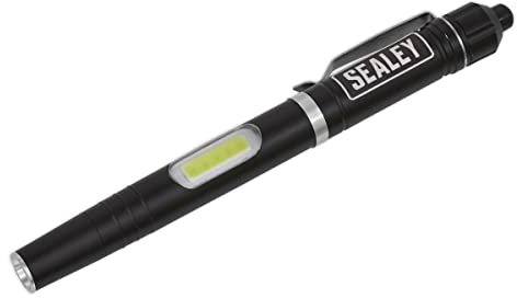 Sealey LED016 3W SMD & 1W COB LED Aluminium Penlight