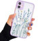 Compatible with iPhone 12 for Girl Woman, Floral Flower Pattern Slim Design, Protective Hard PC Back with Soft Shockproof TPU Phone Case for iPhone 12 6.1inch(NOT Fit iPhone 12 Pro)- Light Purple