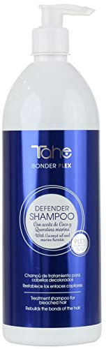 Tahe Bonder Plex Champú Defender para Cabellos Decolorados con Aceite de Coco y Queratina Marina (1 l (Paquete de 1))