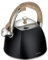 WASSERKESSEL KLAUSBERG 3L MIT PFEIFE KB-7498 Flötenkessel Wasserkocher schwarz