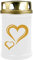 HS Candle Grabkerze Grablicht (Herz Groß) - ca 48h / 2 Tage Brenndauer je Kerze (14,5cm, Ø 7cm) - versch. Designs