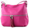 modamoda de - T159 – Sac à bandoulière ital en cuir, rose (B), m