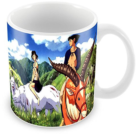 Mug Tasse Princesse Mononoke Film Animation Japonnais Ashitaka San Fille Loup Miyazaki