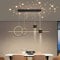 DDYY 100cm Esszimmerlampen Esstischlampe LED Pendelleuchten Höhenverstellbar Designer Hängeleuchte Dimmbar Mit Fernbedienung LED Hängelampe Wohnzimmer Esstisch Küchen Lampen Schwarz [Energieklasse F]