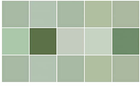 Ulticool – Adesivi impermeabili per piastrelle – tonalità quadrate verde – 15 x 15 cm – 15 pezzi adesivi per piastrelle – per la parete del bagno – cucina – ricami