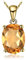 JewelryPalace Oval 1.7ct Echt Citrin Birthstone Solitaire Ketten Anhänger, Gelber Stein Schmuck Set, Halsketten Damen Silber 925 Collier Edelstein Mädchen, Ketten für Frauen Geschenk Vergoldet 45CM
