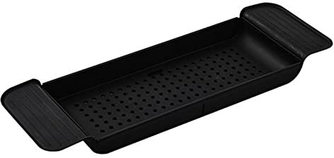 Badewannenablage für Zuhause, Badewannenbrett mit Tablet-Halterung, ausziehbar, Badewannenablage