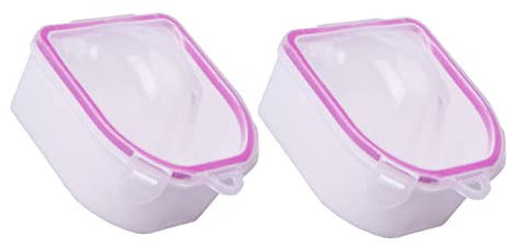 minkissy 2 Uds Cuenco De Remojo De Para Manicura Plato De Remojo De Manicura Cuenco De Manicura Cuenco De Mano Para Manicura Bandeja De 2 Niveles Removedor De Uñas Suministros De