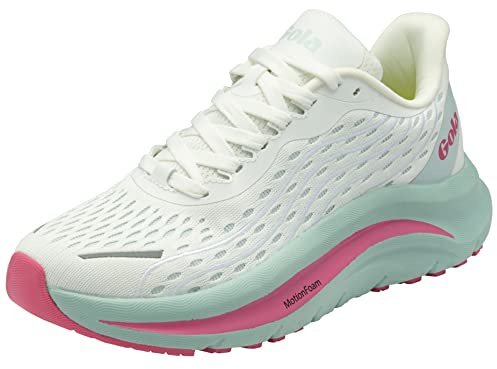 Gola Women's Alzir Speed Running Shoe, White/Plein Air/Hot Pink, 5 UK