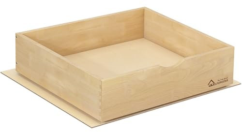 WelFurGeer Ausziehbare Schubladen für Küchenschränke, 58,4 x 55,9 cm (B x T), ausziehbarer Schrank-Organizer, glatte ausziehbare Regale für Küchenschränke, platzsparende ausziehbare Schublade für