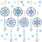 kiimiipa 2pcs DIY 5D Diamant Painting Kinder Anhänger Windspiel Diamond Painting Anhänger Wind Glocke Hängende Diamantzubehör Diamond Painting für Home Dekor (Style 3)
