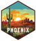 Phoenix Arizona Design D Souvenir Kühlschrankmagnet 5,1 cm