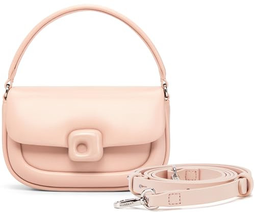 LA'FESTIN In pelle di vacchetta Crossbody spalla Messenger Bag-Borsa a tracolla delle donne Borse a tracolla (Rosa)