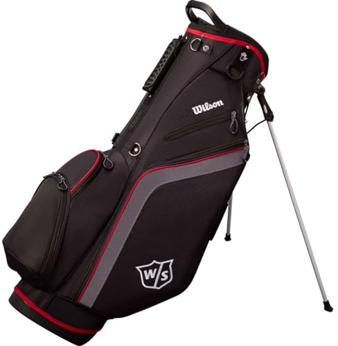 Wilson Golf LITE Stand Bag Black/Charcoal/Red