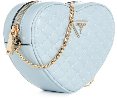 GUESS Rainee Quilt Heart Bag Sky Blue