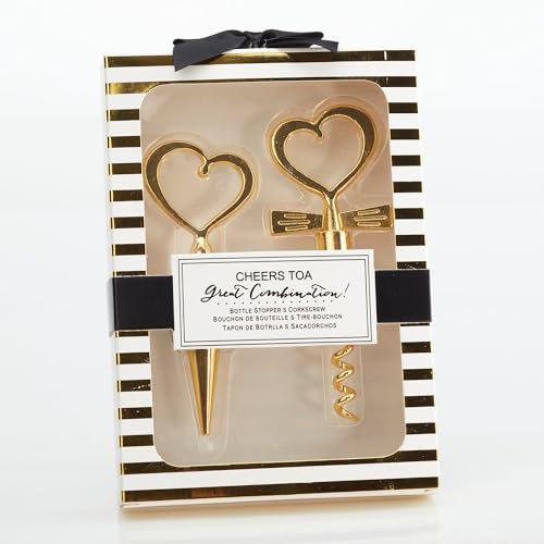 Tire-bouchon - Tire-bouchon - Bouchons - Or - Set - Décapsuleur - Ouvre-vin - Bouchon - Cadeau - Vin - Coffret cadeau - Cadeau de mariage - Accessoires de vin - Ensemble de vin - Tire-bouchon vin