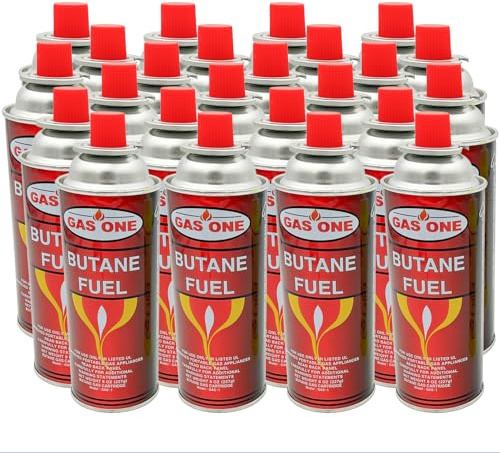 GasOne Butane 8 Ounce Canister, 24 Pack