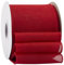 Ribbonitlux Red Burlap Wired Ribbon, 100mm x 18 Meters, Wired Edge Burlap Ribbon for Gift Wrapping, Big Bow, Wreath, and Christmas Tree Decoration