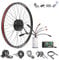 Bafang Front Hub 48V 500W EBike-Umbausatz Vorderrad-Brushless-Nabenmotor-Kits mit 500C-LCD-Display, Elektrofahrrad-Vorderrad-Umbausatz Passend für 26 Zoll