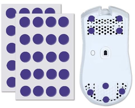 X-Raypad Obsidian Air/Pro Air Speed Mouse Skates, U-PE Universal Dot Mouse Skates Offers Excelent Wear Resistance, Speed & Control Abrasion Resistance Less Noise