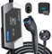 EVPEIWE Type 1 EV Charger with UK 3-Pin Plug, 5 Metre 13A Portable EV Charger Type 1 with Adjustable Current 6A/8A/10A/13A, 3.3kW J1772 Electric Car Charging Cable
