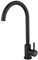 MILOT Black Kitchen Tap, Kitchen Mixer Tap 1 Hole, Brass & Stainless Steel Single Handle Lever, High Arc Swivel 360 | Lead-Free & 3-Year Warranty