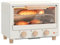 HOMCOM Horno Eléctrico de Sobremesa 16L 1400W con Puerta de Vidrio Temporizador y Temperatura Ajustables hasta 230℃ Crema