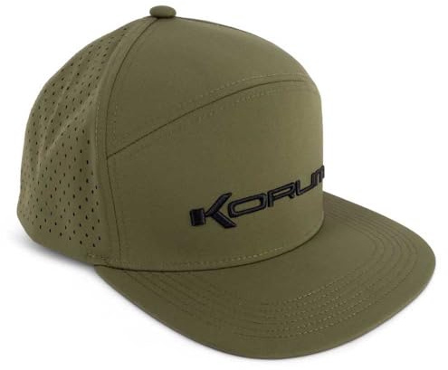 Korum Performance Olive Cap, Wide, Deep Bill, Fishing Hat, Code K0350122.