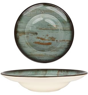 Bonna Assiette De Pâtes - Madera - Porcelaine - 24 cm (400cc) - lot de 2