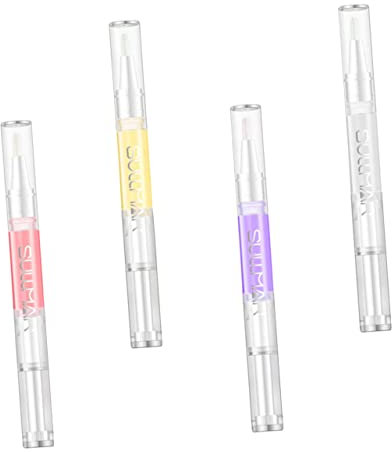 FOMIYES 4pcs Nail Nutrition Oil Pens 2ml Each Manicure Essential Oil Pen for Cuticle Care and Dry Skin Nourishment Rose, Lily, Lavender, and Orange Scents Suitable for Nail Art and Hand Skin Treatment