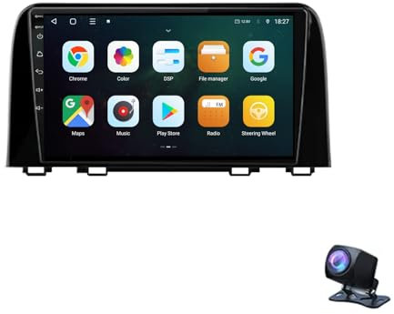 Android 9 Inch Touchscreen Car Radio Stereo for Honda CR-V CRV 2017-2022 with Carplay Android Auto GPS Navigation with BT 4G/WiFi USB Mirror Link FM Auto Parts(2+32G)