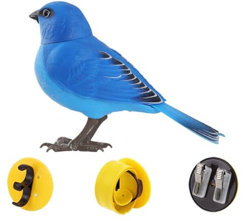 Sharplace Elektrischer Vogel Spielzeug, Lustiges elektronisches Tier für Kinder, Bewegungsanimation Spielzeug Sensorisches Lernspielzeug für Jungen und Mädchen, Blaumeise