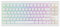 EPOMAKER G84 80% Clavier Mécanique Gaming RVB, Clavier sans Fil 2.4GHz/USB-C/BT, Programmable QMK/Via, Touches PBT Rétroéclairées, NKRO, Switches Hot-Swap pour Joueurs (Blanc, Creamy Jade Switch)