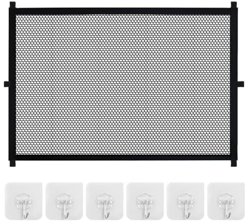 Mesh Stair Gate, Portable Mesh Dog Gates Indoor, BabyGates for Stairs with Portable Safety Fence Retractable, Safety PuppyGates Indoor for Pets Or Baby 110x72cm