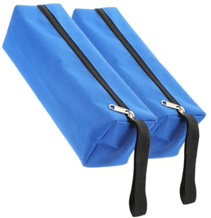 NUOBESTY Werkzeugtasche Oxford Stoff 2 Stück Mit Reißverschluss Dicke Werkzeugtragetasche Klein Tragbarer Werkzeugorganizer Für Kleinteile Aufbewahrungstasche Für Handwerkzeuge Werkstatt Und Auto