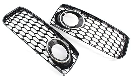 Car Fog Lamp Cover Front Fog Light Grille Grills For Audi A5 For Sline S5 B8 Rs5 2008 2009 2010 2011 2012