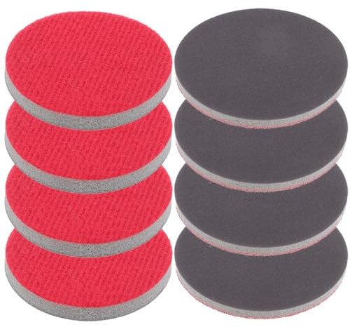 WESIEVYA Bowling Polishing Pads 8Pcs Microfiber Material 2-Inch Grit Variety for Scratch Removal and Deep Cleaning at Home