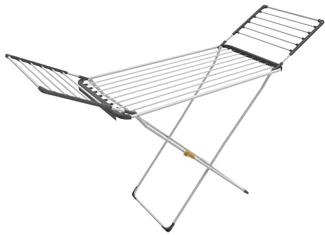 Rörets Wäscheständer Lotus White | 18m Trockenlänge & Schnelltrocknungs-Leinen, 56x177x108 cm, Wäschentrocken von Schwedens führender Wächeständermarke