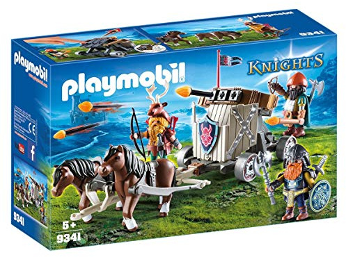 Playmobil 9341 Knights Horse-Drawn Ballista, For Children Ages 5+, Fun Imaginative Role-Play, PlaySets Suitable for Children Ages 4+