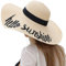 Lanzom Damen Strohhut mit großer Schleife, faltbar, aufrollbar, Strandkappe, Sonnenhut, LSF 50+ (Y-Hello Sunshine Beige), Y-hello Sunshine Beige, Einheitsgröße
