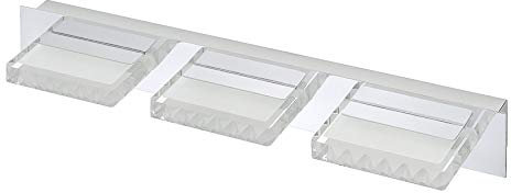 Trango 3-flammig LED Spiegelleuchte 3562-038 Spiegellampe Badleuchte Badlampe Wandleuchte in Chrom