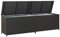 Festnight Gartenbox Auflagenbox Kissenbox Kiste Gartentruhe Truhe Box Poly Rattan 200×50×60 cm Schwarz