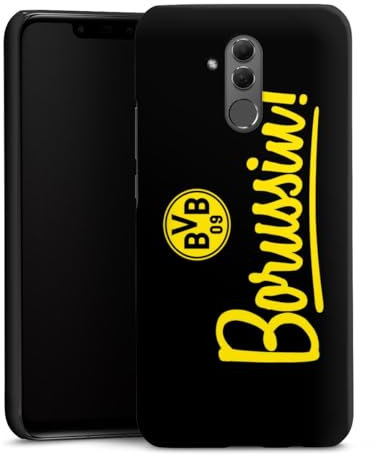 Premium Case kompatibel mit Huawei Mate 20 Lite Smartphone Handyhülle Schutzhülle matt BVB Fußball Borussia Dortmund