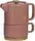 Secret de Gourmet - Théière Solitaire Nature Terra en céramique avec Tasse amovible intégrée