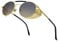 RONSOU Steampunk Style Round Vintage Sunglasses Retro Eyewear UV400 Protection Matel Frame Gold Frame Brown Gradient Lens