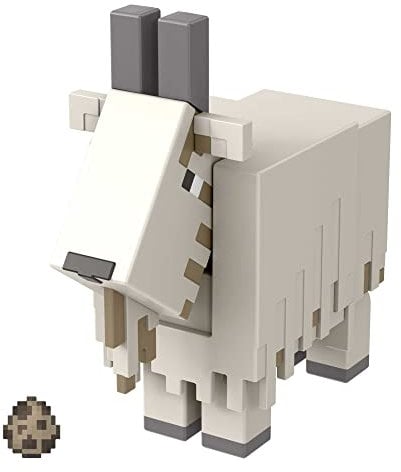 Mattel Games, Minecraft, Personaggio Capra con 1 Pezzo per Costruire un Portale e Accessorio, Gioco da Costruire, Giocattolo per Bambini 6+ Anni, HDV15