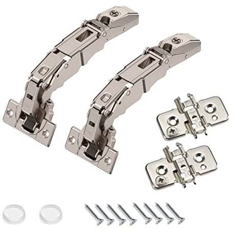 Blum 155 Grad sanft schließende Schrankscharniere, vollständige Überlagerung, sanft schließende Türscharniere mit Schrankstoßstangen und Schrauben, Lazy Susan Eckschranktürscharniere, verdeckte