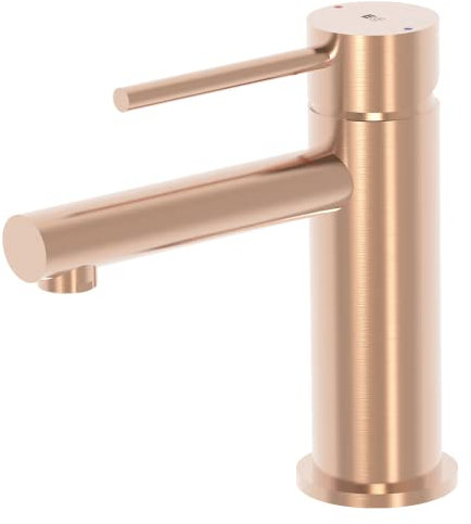 Essebagno Luisa mitigeur lavabo bas or rose brossé