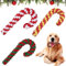 Weihnachten Hundespielzeug - 3 Stück Zuckerstange Kauspielzeug für Kleine Hunde, Unzerstörbar - Hund Geschenk