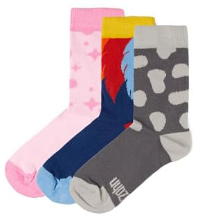 Affenzahn Socken 3er Pack superweich farbenfroh aus Bio-Baumwolle Einhorn Tukan Hund - Bunt